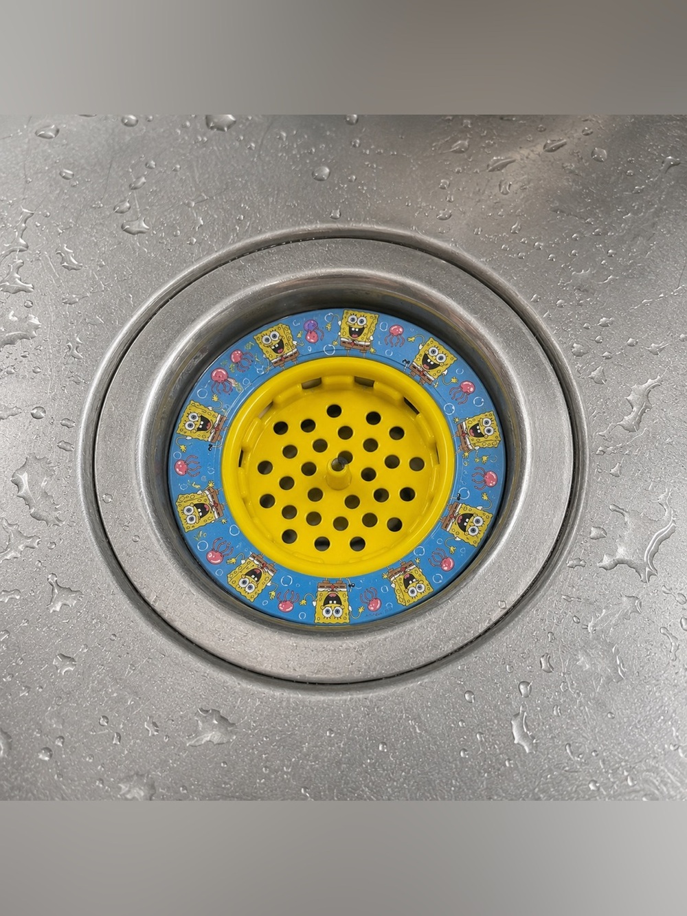 SpongeBob SquarePants Yellow and Blue Sink Strainer